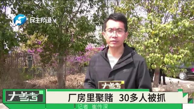 河南新密:30多人在水厂里聚集赌博!民警现场抓捕,缴获赌具和4万现金