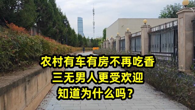 农村有车有房不再吃香,三无男人更受欢迎,知道为什么吗?