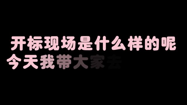 开标现场是什么样的呢?今天我带大家去看一看