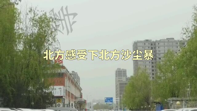 天空中灰蒙蒙的,第一次来到北方,就感受到北方的沙尘来袭