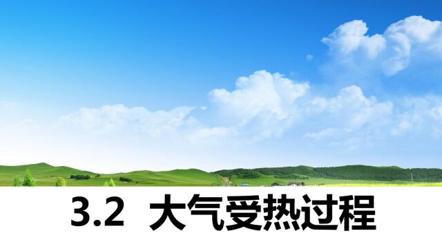 3.2大气受热过程说课