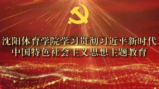 沈阳体育学院扎实开展学习贯彻习近平新时代中国特色社会主义思想主题教育