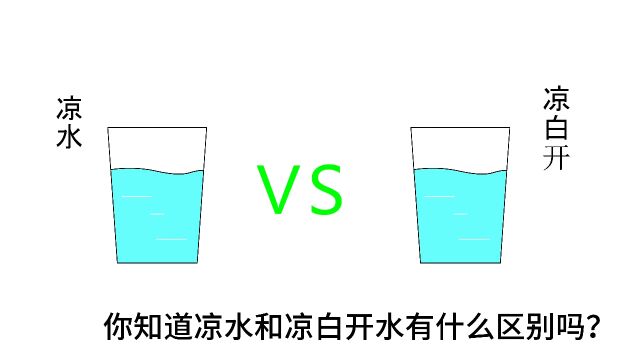 你知道凉水和凉白开水的区别吗