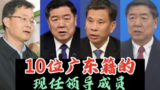 10位广东籍的现任领导成员,都是杰出人才,一起来看看都有谁?