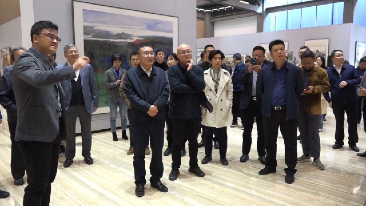 “守护好一江碧水——中国国家画院长江主题美术作品展”在中国国家画院明德楼国风堂(明德楼一层)开幕