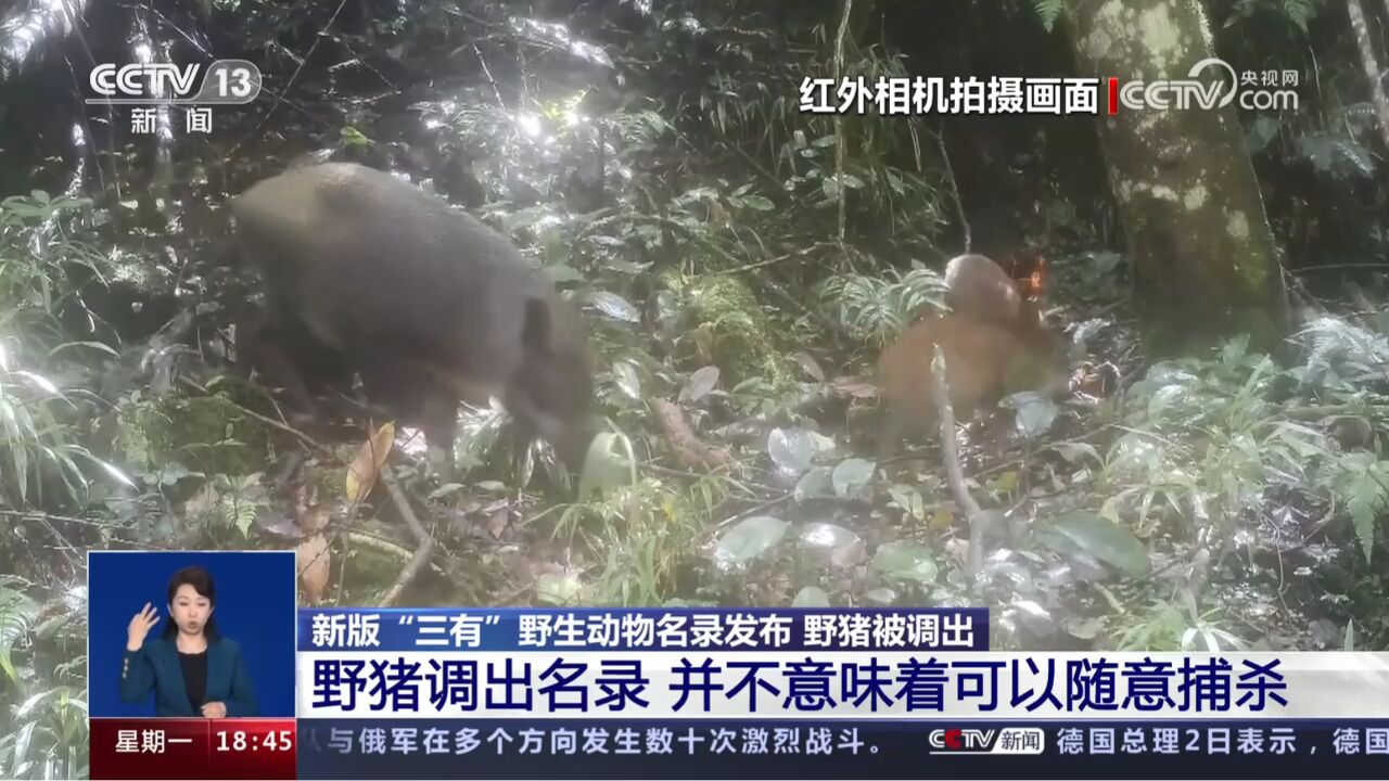 野猪等被“除名”