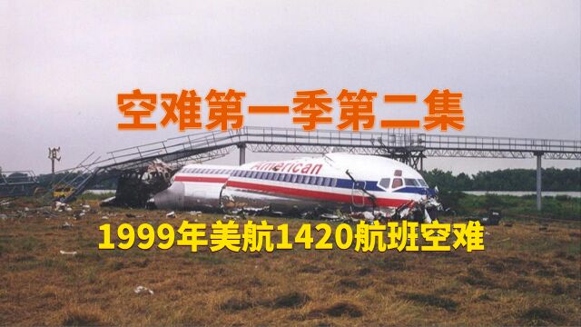 1999年1420航班试图在暴风雨中降落但飞机冲出跑道造成空难