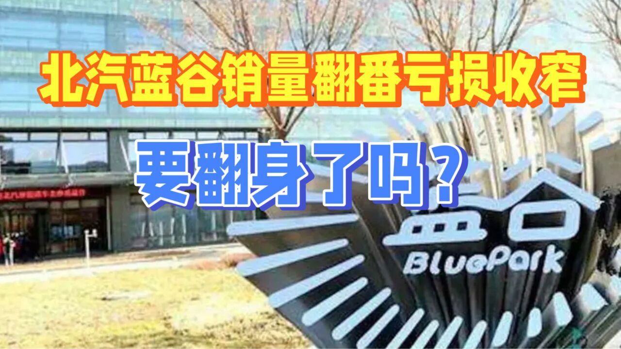 北汽蓝谷2023上半年销量翻番亏损收窄,要翻身了吗?