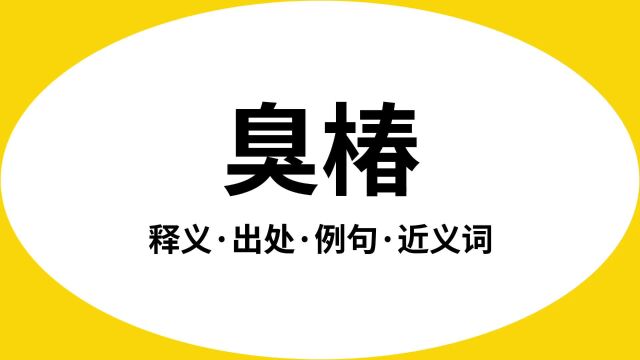 “臭椿”是什么意思?