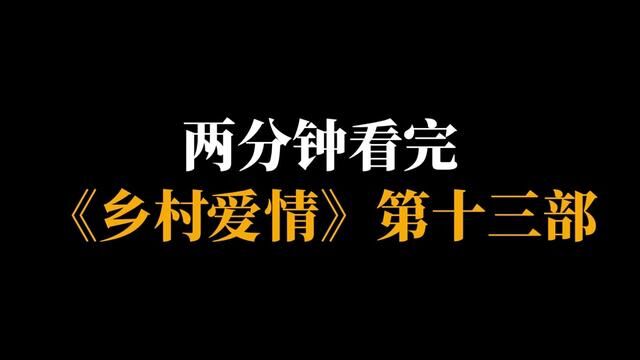 两分钟看完《乡村爱情》第十三部 #乡村爱情 #速看版 #宋晓峰 #谢广坤