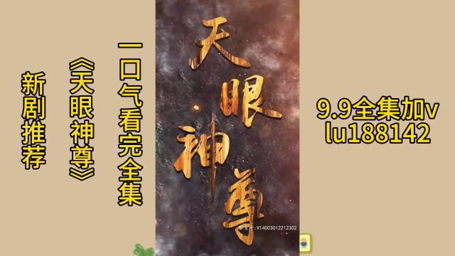 新剧推荐《天眼神尊》一口气看完全集