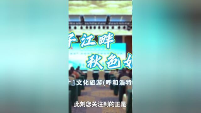 扬子江畔秋色如画南京+文化旅游呼和浩特推介会