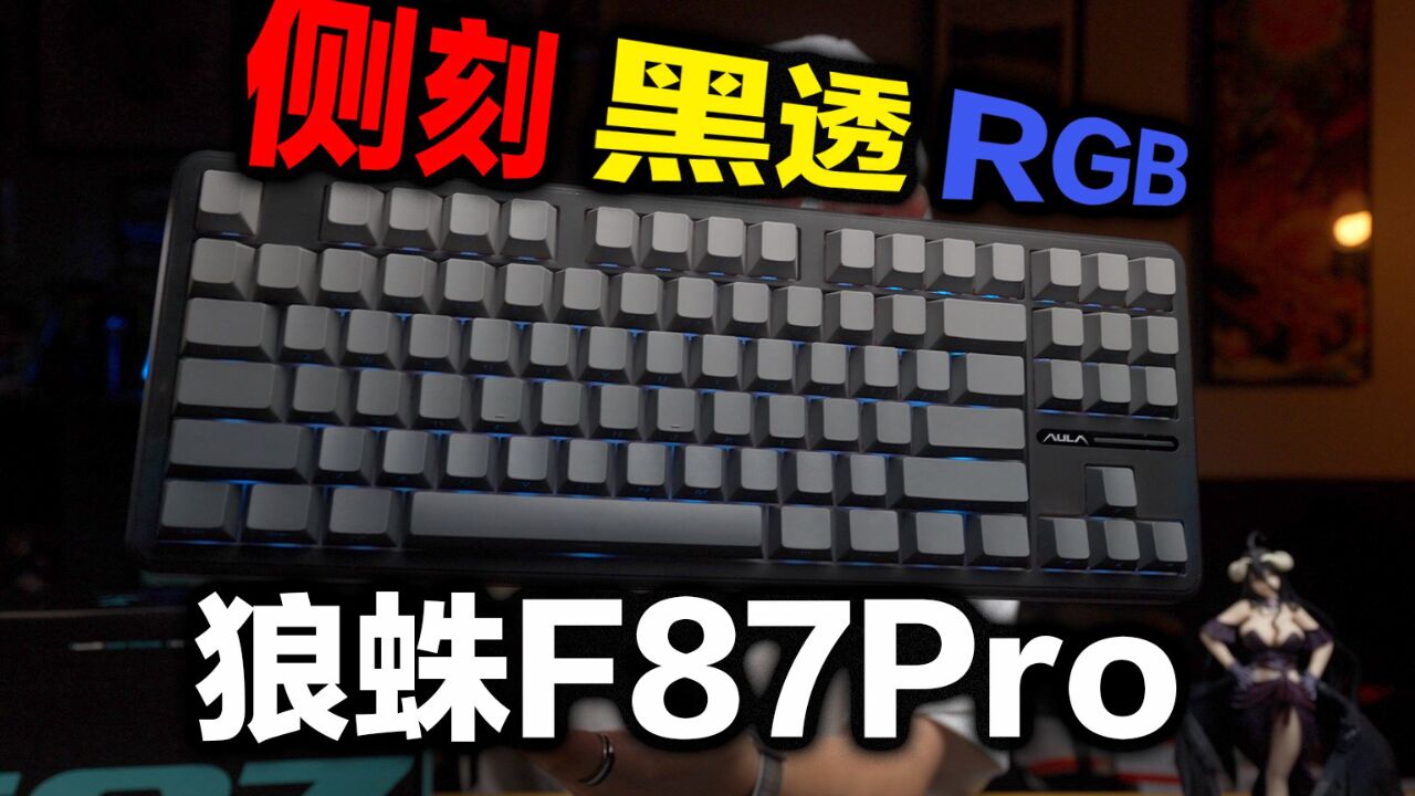 199带侧刻的键盘到底有多强?狼蛛F87Pro