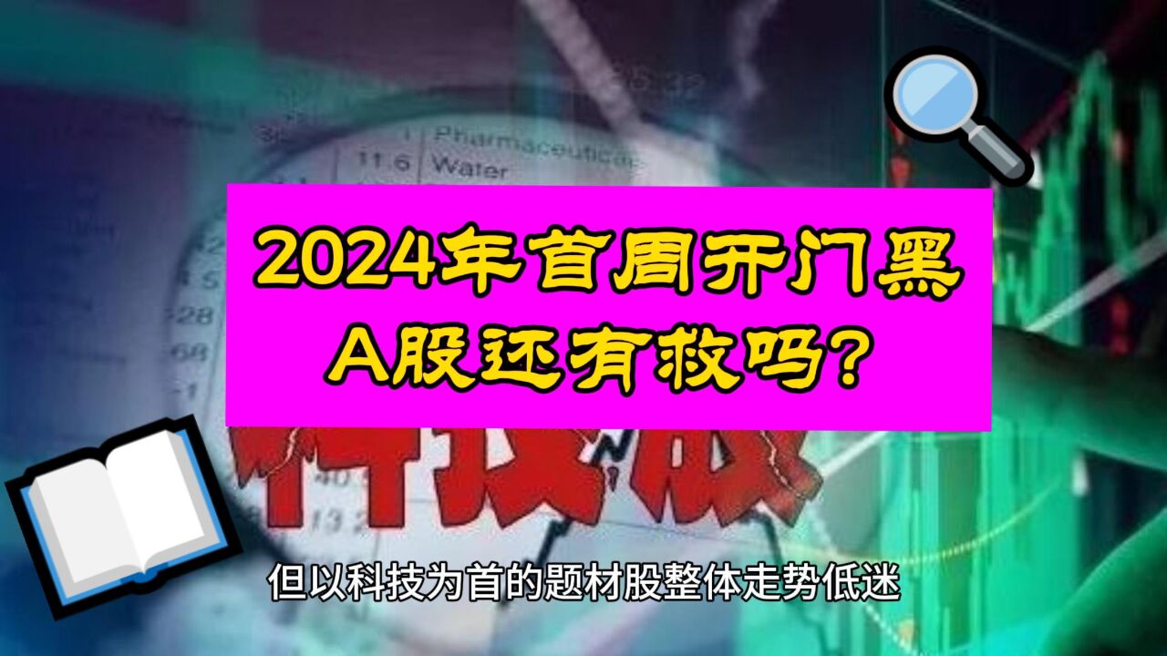 银行股尽力了 A股2024年首周跌惨了!能否翻身?