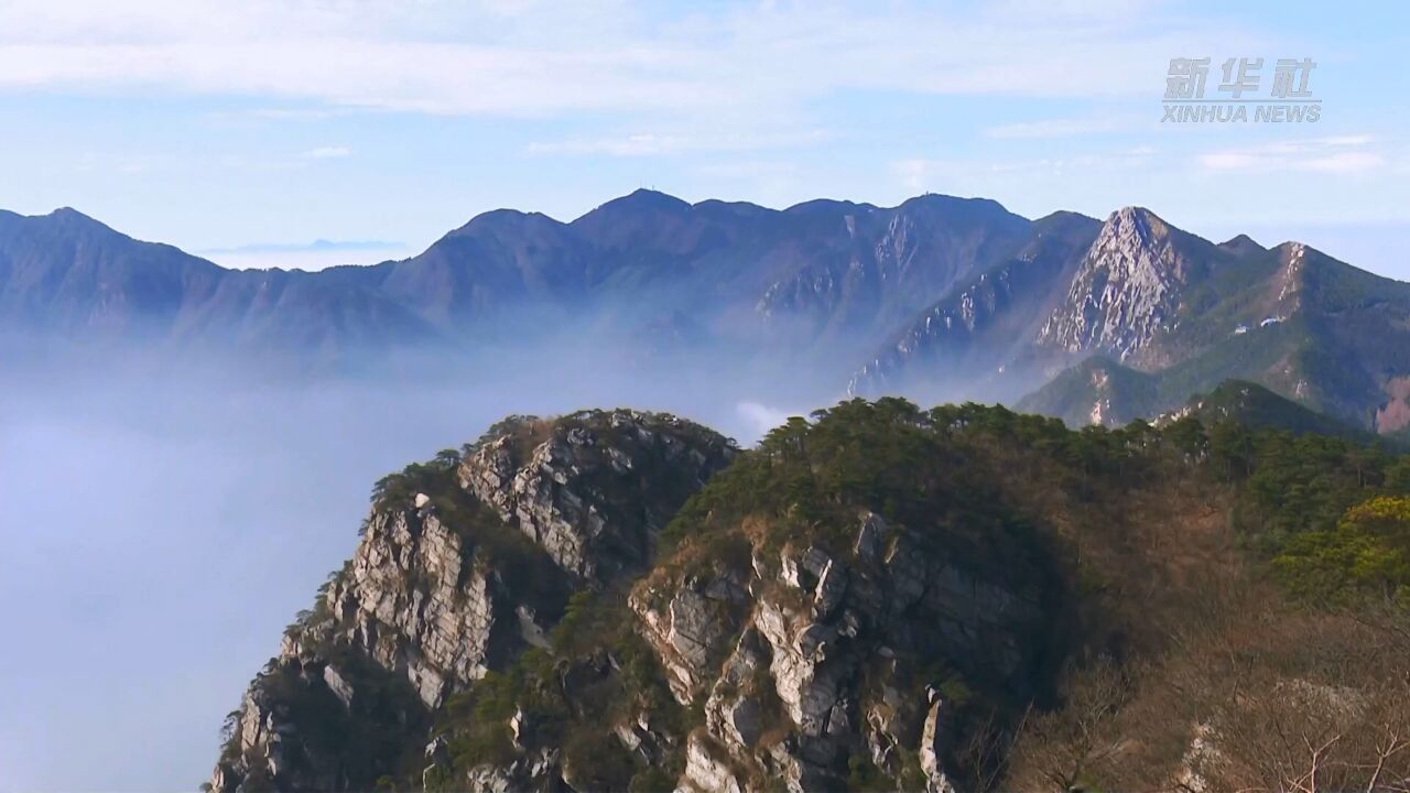 庐山五老峰景区现壮阔云海