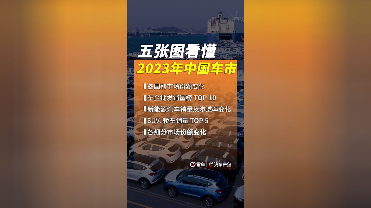 五张图看懂2023年车市发展