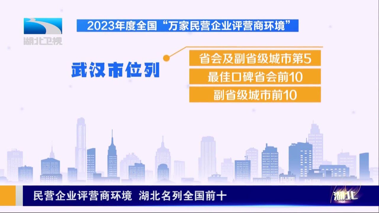 民营企业评营商环境 湖北名列全国前十