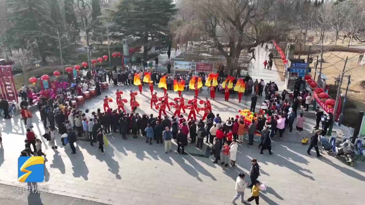 潍坊昌乐:民俗活动精彩上演 “文化盛宴”陪您欢度春节