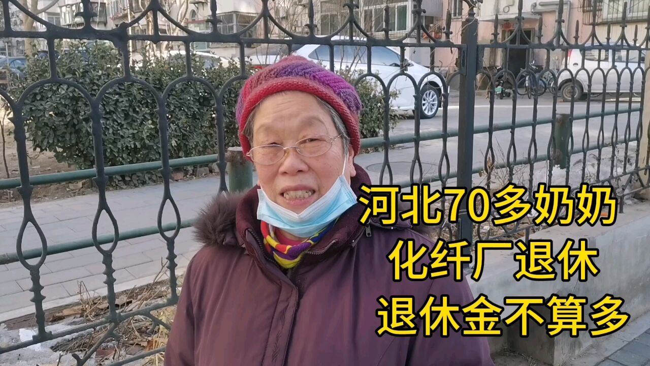 河北70多奶奶,化纤厂退休,退休金不算多!