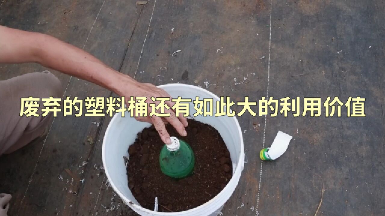 万万没想到废弃的塑料桶还有如此大的利用价值,高手真的在民间