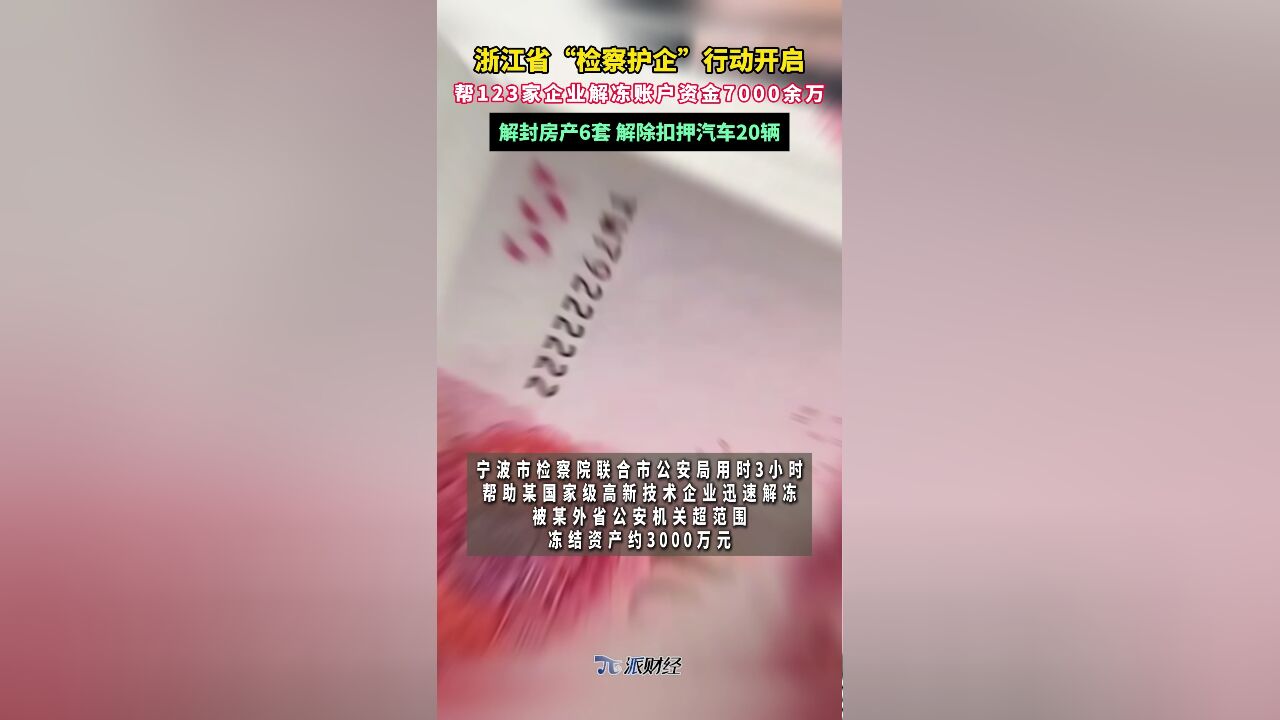 浙江检察护企行动开启