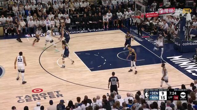 掘金vs森林狼第1节英文原声回放