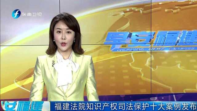 福建法院知识产权司法保护十大案例发布