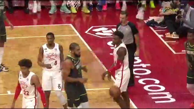 NBA常规赛：森林狼vs76人第1节英文原声回放