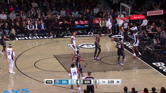 魔术102-109篮网 班凯罗24+5不敌杜欧合砍65分