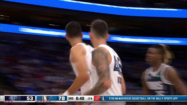 NBA常规赛：灰熊vs独行侠第3节 英文解说回放