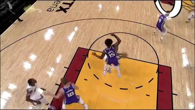NBA常规赛：国王vs热火第1节中文解说回放
