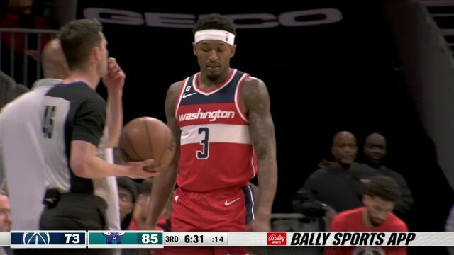NBA常规赛：奇才vs黄蜂第3节 中文解说回放