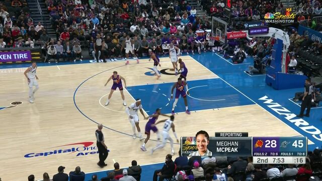 NBA常规赛：太阳vs奇才第2节中文解说回放