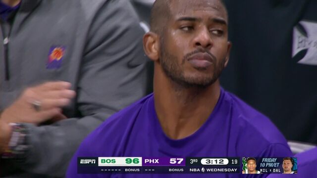 此刻百感交集 保罗4分4板4助攻场边神色凝重