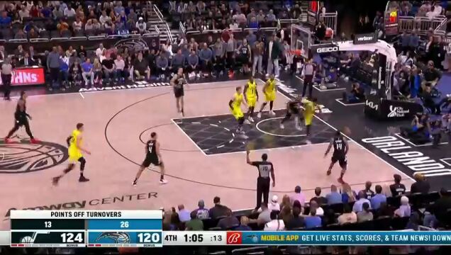 爵士vs魔术中文解说全场回放