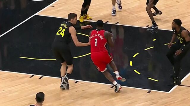 根本防不住！锡安大步流星飞天暴扣力压全场