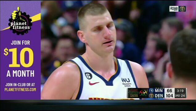 NBA常规赛：森林狼vs掘金中文解说全场回放