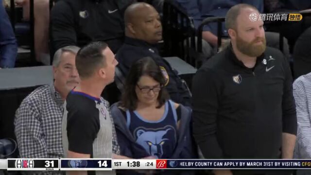 NBA常规赛：快船vs灰熊英文原声全场回放