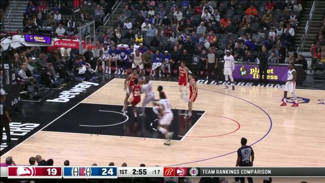 科林斯守株待兔送钉板大帽 老鹰四人快下快船顾首难顾尾