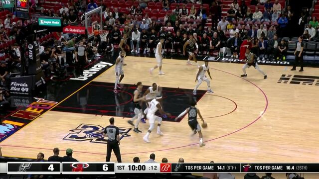 洛瑞抢断推进送助攻 希罗反击一马当先送双手飞扣