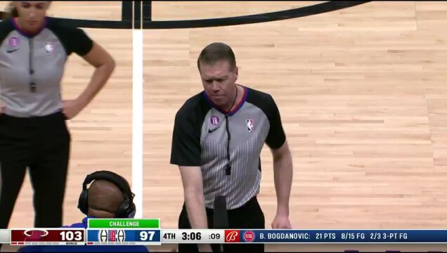 热火vs快船第4节中文解说回放