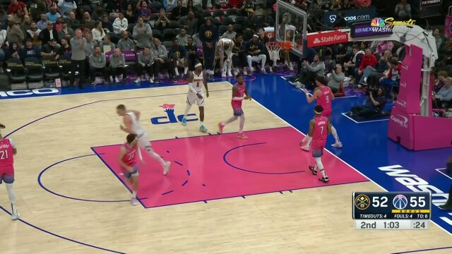 补锅小能手 约老师两度完成补篮