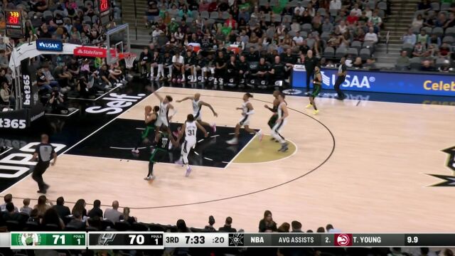 布朗1v1单防送封盖 塔图姆大空位三分自是当仁不让