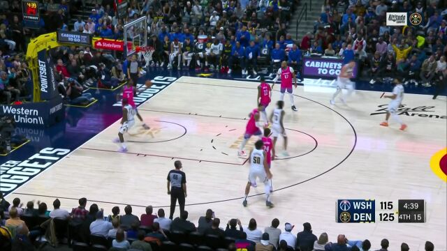 世间功夫唯快不破 穆雷火速妙传助飞波普上篮打进