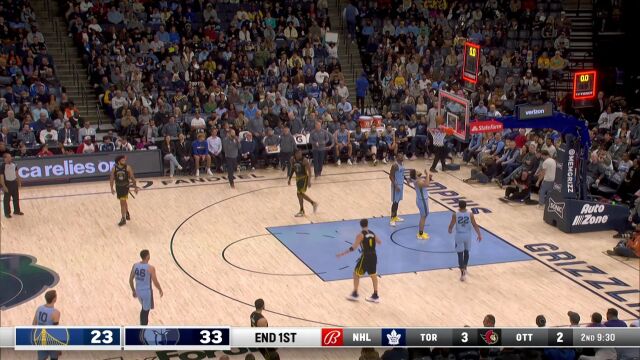 进了就是十佳球 库里后场三分差点扔进