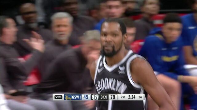 在线教学！杜兰特迎射怀斯曼撤步跳投无解命中