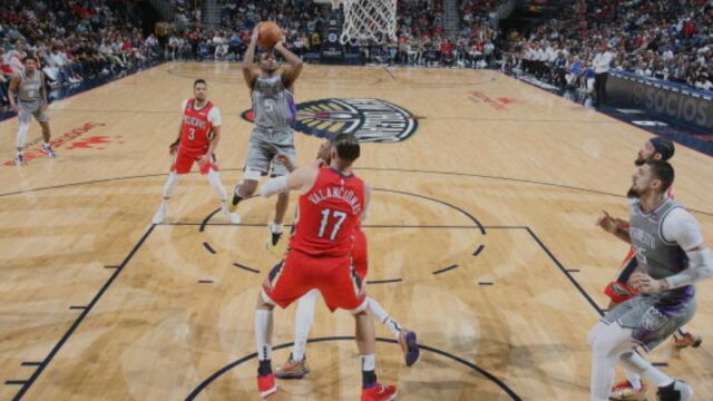 国王121-103鹈鹕 国王6人上双轻取鹈鹕