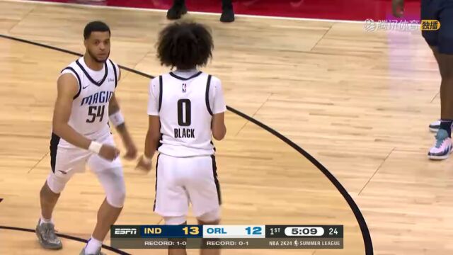 NBA夏季联赛：步行者vs魔术第1节 中文解说回放