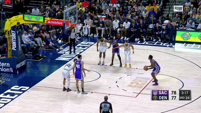 国王vs掘金第3节中文解说回放