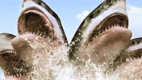 大家来不及看清四头鲨的位置，美女就被它吃掉了 - 腾讯视频